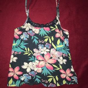 Hawaiian print camisole top